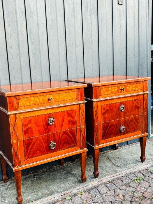 Nachtkastje - Hout - Comodini Deco, Antiquités & Art, Art | Objets design