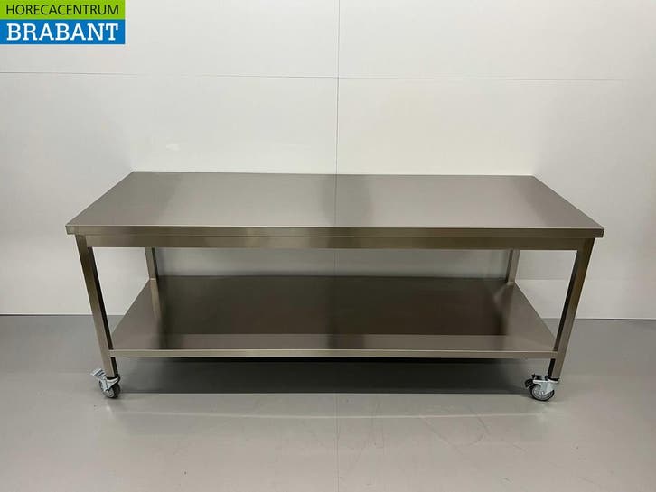 Table de travail mobile sur roulettes en acier inoxydable, Zakelijke goederen, Horeca | Overige, Verzenden