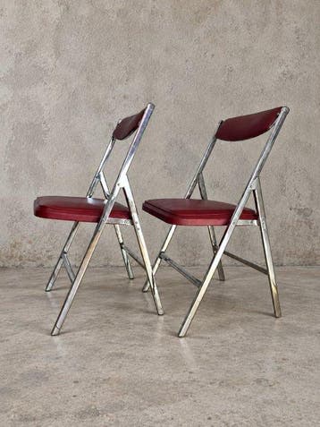 Camel Steel Products - Stoel - Chroom, Skaj - Paar