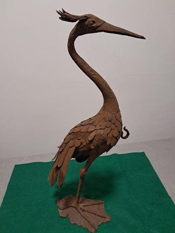 Decoratief ornament - Italië - Standbeeld van een reiger in