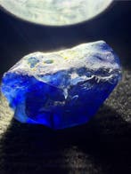 Saffier Echte edelsteen! Oogheldere Top Royalblauwe saffier., Verzamelen