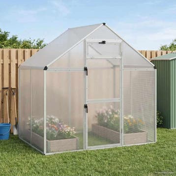 vidaXL Vogelkooi Zilverkleurig 181,5 x 112 x 173,5 cm, Verzenden