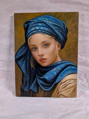 Giorgio Vitale (XX-XXI) - Ragazza con turbante blu