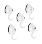 Set van 5 kunststof zuignappen (diameter 5,5 cm, zwart-wit), Verzenden