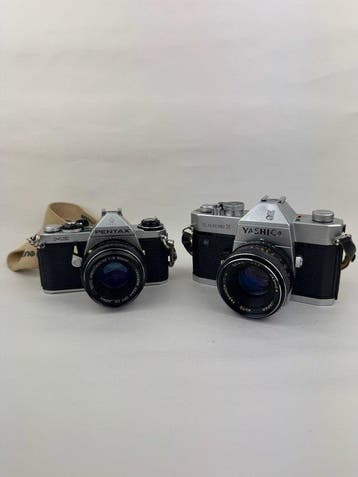 Pentax, Yashica ME, TL Electro X with 50mm Lenses Analoge