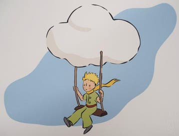 Antoine de Saint-Exupéry - Le petit prince et la balançoire