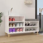 vidaXL Schoenenkast 102x36x60 cm bewerkt hout wit, Verzenden