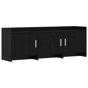 vidaXL TV Kast 130 x 33 x 47 cm Zwart eiken Bewerkt hout, Verzenden, Nieuw