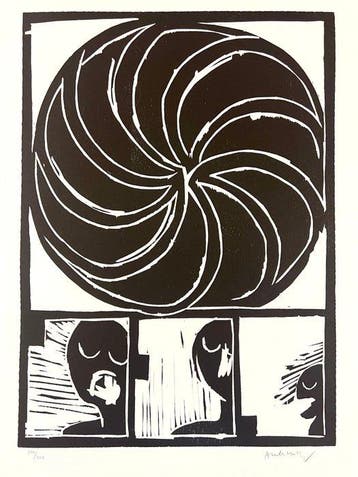 Pierre Alechinsky (1927) - Spirale / Roue