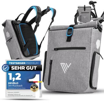 2dekans | MIVELO EVO 25L 3 in 1 fietstas voor bagagedrager -, Ophalen of Verzenden, Nieuw