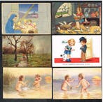 Illustratoren - Zeer mooie verzameling van 189, Gelopen