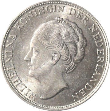 Pays-Bas. Wilhelmina. 1 Gulden 1943 Palmboom Denver