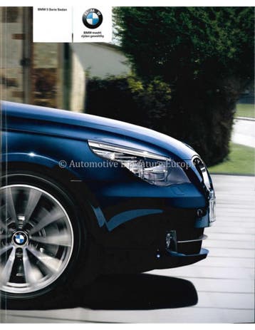 2009 BMW 5 SERIE SEDAN BROCHURE NEDERLANDS, Nieuw
