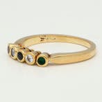 Ring - 14 karaat Geel goud Diamant (Natuurlijk) - Robijn,, Nieuw