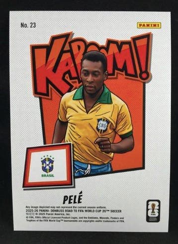 2026 Panini Donruss FIFA Pelé #23 - KABOOM Jumbo - 1 Card -, Nieuw
