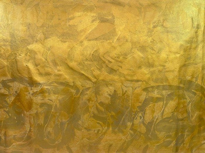 Reinhard Sommer - Gold 606 XXL, Antiek en Kunst, Kunst | Schilderijen | Modern