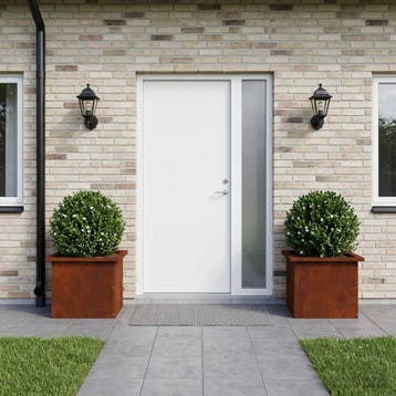 vidaXL Tuinplantenbak met led 2 st Roestkleurig 30 x 40 x 30, Verzenden, Nieuw