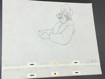 Walt Disney - Originele animatietekening van Amos (40 x 32, Nieuw