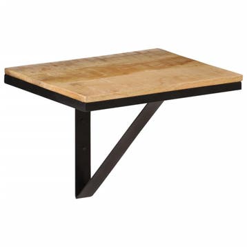 vidaXL Wandschap 40x30x32 cm massief mangohout en ijzer, Verzenden