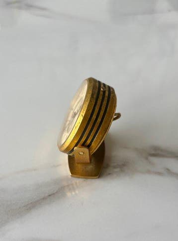 Réveil de voyage, Réveil - Jaeger-LeCoultre - - Laiton doré, Antiquités & Art