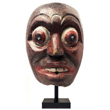 Oud, zeldzaam en groot tempelmasker - Bali - ORIGINEEL -