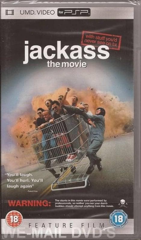 Jackass Le Film (UMD Video) (Buitenlands Doosje) (PSP Games), Games en Spelcomputers, Games | Sony PlayStation Portable, Zo goed als nieuw