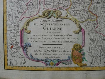 Frankrijk - Guienne; Gilles Robert de Vaugondy - Partie, Nieuw