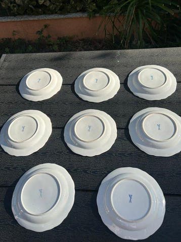 Meissen - Schotel (8) - Porselein - Meissen dessertborden