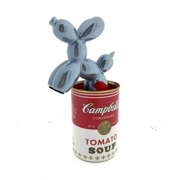Koen Betjes (1992) - Balloon Dog (grey) x Campbell’s Soup