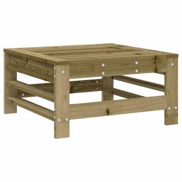 Modulaire Tuinvoetenbank - Slimme doe-het-zelvers opgelet..., Tuin en Terras, Verzenden, Zo goed als nieuw, Hout