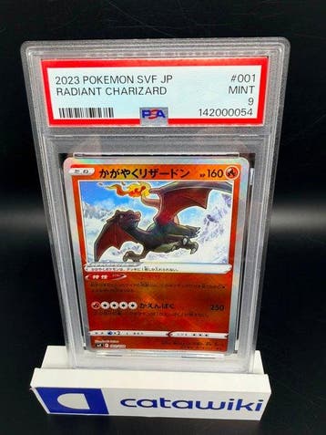 Pokémon - 1 Graded card - Radiant Charizard 001/038 PSA 9