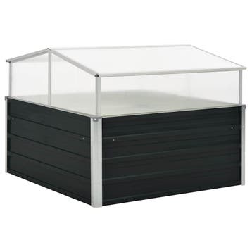 vidaXL Tuinkas 100x100x77 cm gegalvaniseerd staal antraciet, Verzenden, Nieuw
