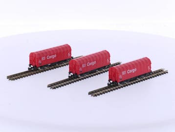 Schaal Z Märklin 86352 DB Cargo huifwagen set van de DB A.., Gelijkstroom, Overige typen, Ophalen of Verzenden, Zo goed als nieuw