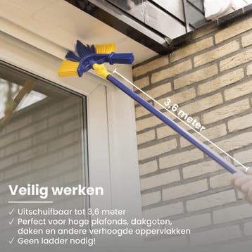 Veiling - Shine multifunctionele hoek- en gootborstel