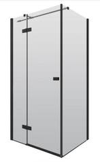 Servie MAT ZWART / Rechthoek cabine met 2 deuren 90x100x200, Ophalen of Verzenden