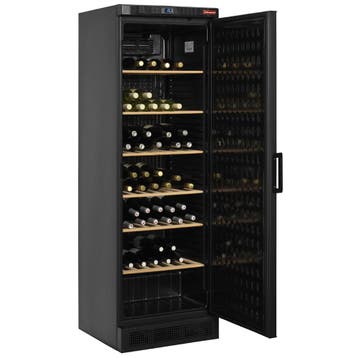 Wijnkast, geventileerd, 380 liters, ZWART, Verzenden, Nieuw in verpakking, Koelen en Vriezen