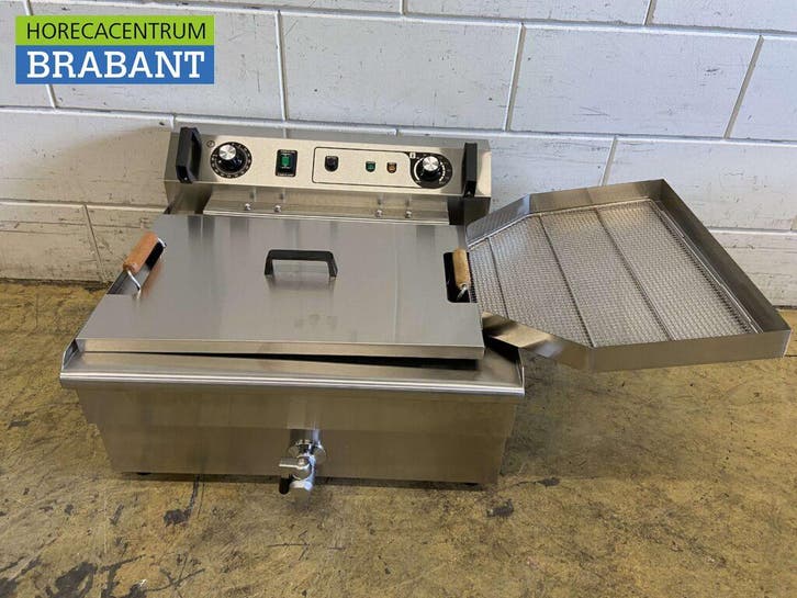 RVS Visfriteuse Oliebolfriteuse Friteuse Frituur 30 liter, Zakelijke goederen, Horeca | Keukenapparatuur, Ophalen of Verzenden