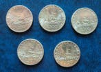 Italië, Republiek 500 Lire argento (5 monete) (Zonder