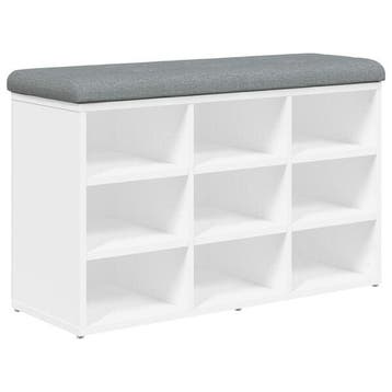 Banc a chaussures blanc 82cm - -46% jusqua epuisement, Maison & Meubles, Verzenden