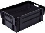 Nestbare Stapelkrat 600x400x420 mm euronorm zwart, Ophalen of Verzenden