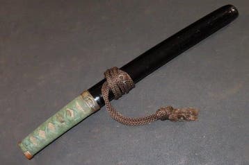 Katana - Hout, Koper, Samegawa - C6-242 Tanto Koshirae -
