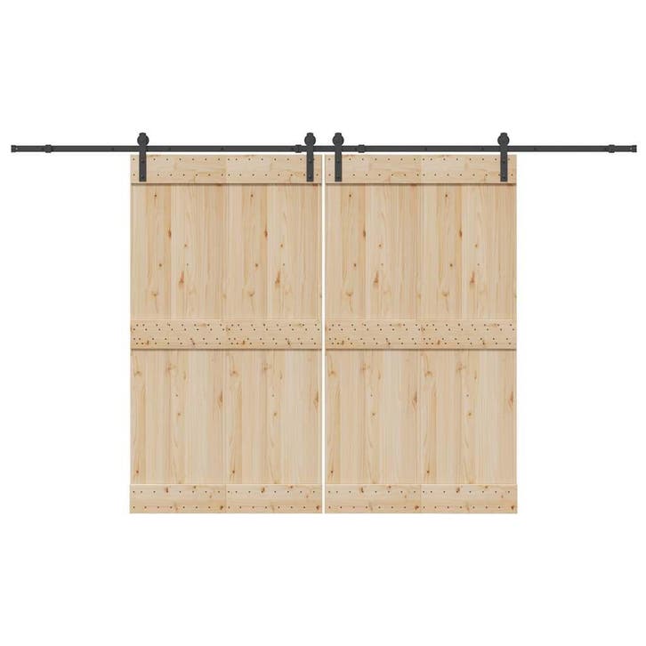 vidaXL Doos met onderdelen voor schuifdeur 366 cm staal, Doe-het-zelf en Bouw, Hang- en Sluitwerk, Nieuw, Verzenden