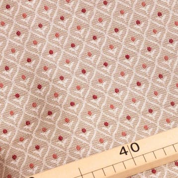 BA092 - Hoge kwaliteit Gobelin-stof – Zandkleur met rode