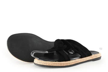 Sacha Slippers in maat 39 Zwart, Slippers, Verzenden, Zwart, Zo goed als nieuw