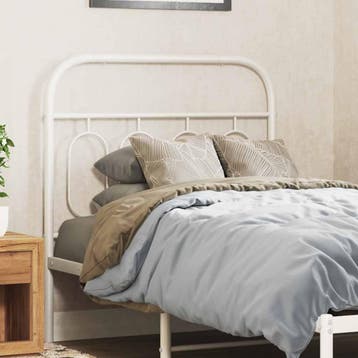 vidaXL Vervangend hoofdbord 80 cm metaal wit, Huis en Inrichting, Slaapkamer | Bedden, Verzenden, Nieuw
