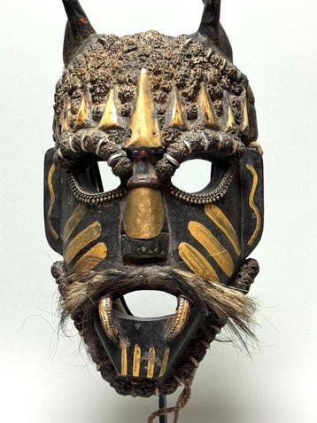 Masque de danse chaman Tharu - Népal (Sans prix de réserve), Antiquités & Art