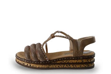 Rieker Sandalen in maat 36 Zilver, Verzenden, Sandalen of Muiltjes