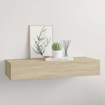 vidaXL viaXL Wandschap met lade 60x23,5x10 cm MDF, Huis en Inrichting, Verzenden, Nieuw
