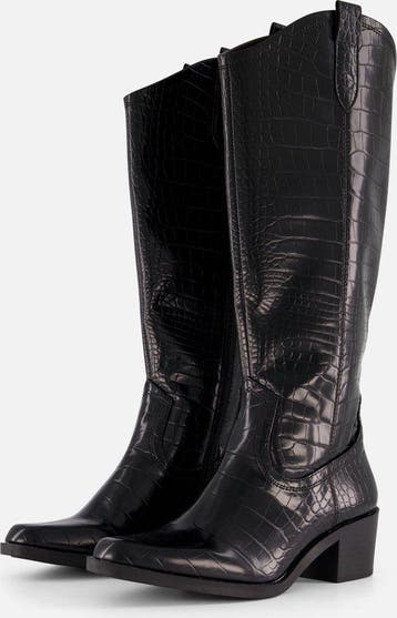 Tamaris Cowboylaarzen zwart Synthetisch - Dames - Maat 38, Verzenden, Nieuw