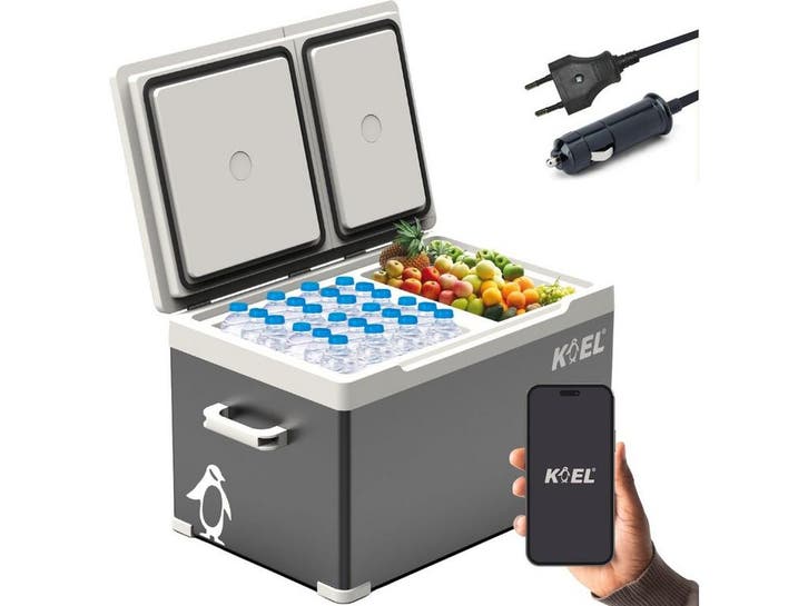 KOEL Crate Dual 23 - Compressor Koelbox 12V 230V - Koelen en, Caravanes & Camping, Accessoires de camping, Envoi
